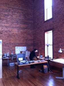 Founder, Kevin, at his desk